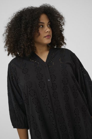 Kaffe Curve Dina Dress Black Deep - Миди рокли - 