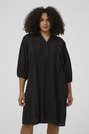 Kaffe Curve Dina Dress Black Deep - Миди рокли - 