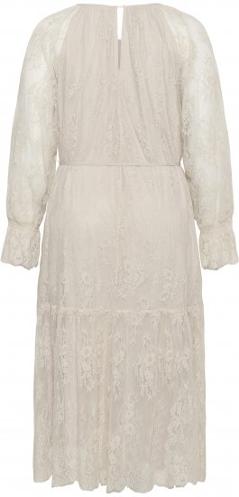 Kaffe Curve Amalie Lace Dress Moonbeam - Миди рокли - 