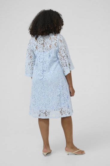 Kaffe Curve Lucy Dress Nantucket Breeze Blue - Миди рокли - 