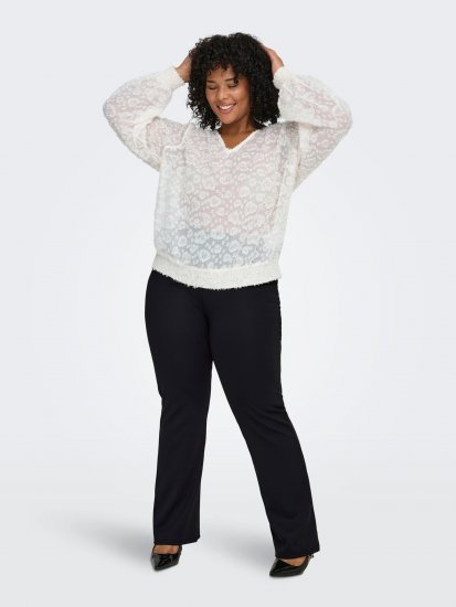 Only Carmakoma Pever Flared Pants Black - Панталони - 