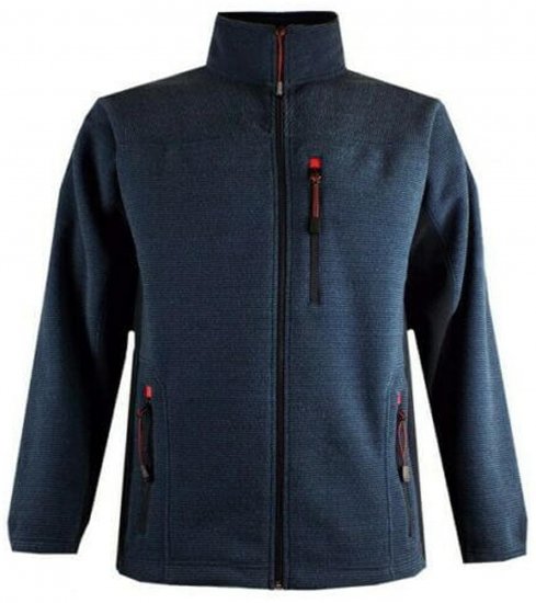 Espionage FL029 Fleece Sweatjacket Navy - Спортни дрехи & Връхно облекло - мъжки спортни екипи големи размери