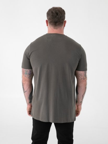 D555 Flyers Crew Neck T-shirt Khaki - Тениски - мъжки тениски големи размери