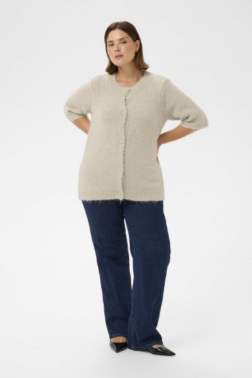 Kaffe Curve Emilia Cardigan Feather Grey Melange - Жилетки - 