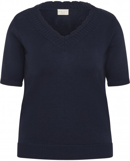 Kaffe Curve Leani Knitted Pullover Midnight Marine - Плетени пуловери - 