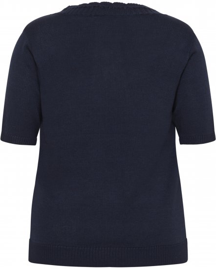 Kaffe Curve Leani Knitted Pullover Midnight Marine - Плетени пуловери - 