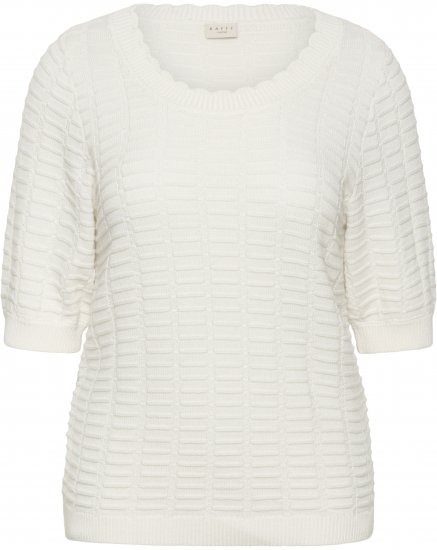 Kaffe Curve Lotia Pullover Chalk - Плетени пуловери - 