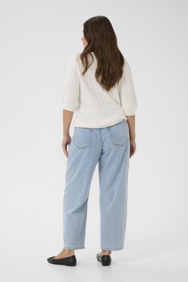 Kaffe Curve Lotia Pullover Chalk - Плетени пуловери - 