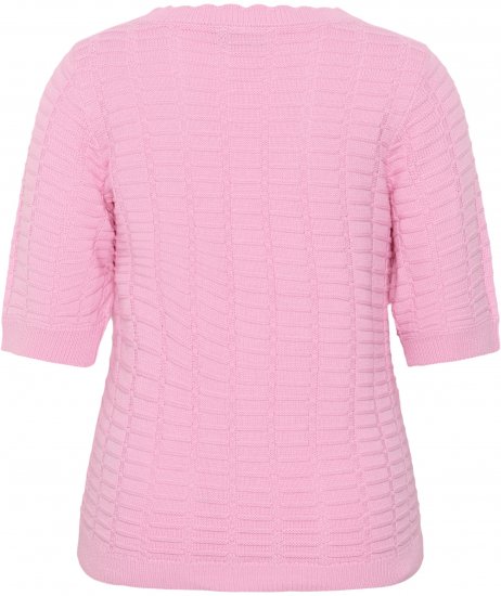 Kaffe Curve Lotia Pullover Pink Frosting - Плетени пуловери - 
