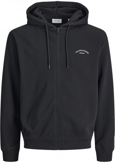 Jack & Jones College Logo Hoodie Black - Суичъри & cуичъри с качулка - мъжки суичъри големи размери