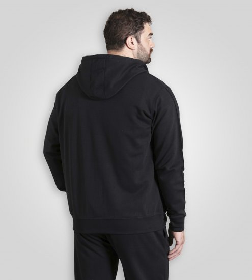 Duke Kenilworth Pin Tuck Sleeves Zip Through Hoodie Dark Navy TALL - TALL cуичъри - 