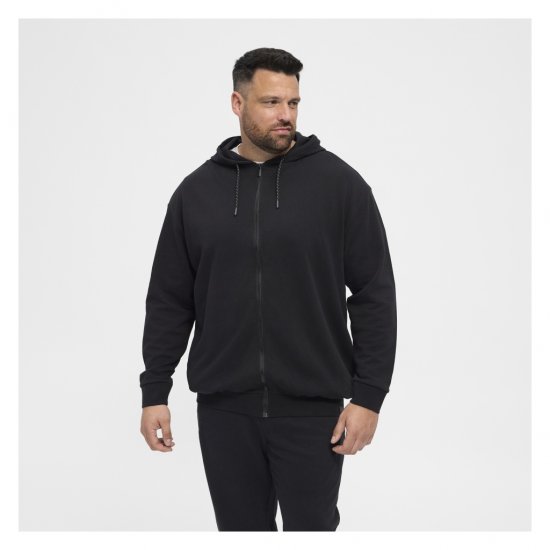 North Latitude Full Zip Hoodie Black - Суичъри & cуичъри с качулка - мъжки суичъри големи размери