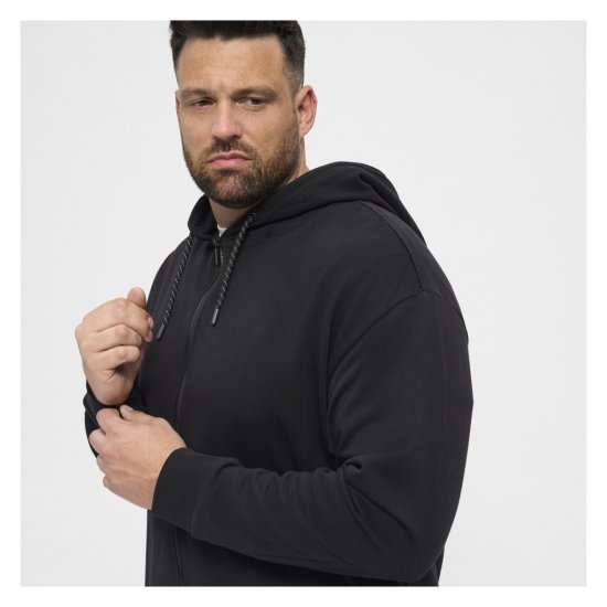North Latitude Full Zip Hoodie Black - Суичъри & cуичъри с качулка - мъжки суичъри големи размери