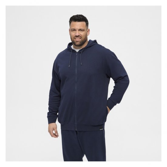 North Latitude Full Zip Hoodie Navy - Суичъри & cуичъри с качулка - мъжки суичъри големи размери