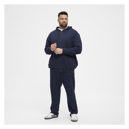 North Latitude Full Zip Hoodie Navy - Суичъри & cуичъри с качулка - мъжки суичъри големи размери
