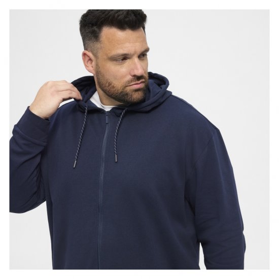 North Latitude Full Zip Hoodie Navy - Суичъри & cуичъри с качулка - мъжки суичъри големи размери