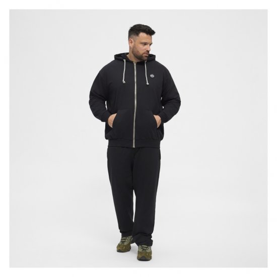 North Latitude Cardigan Hoodie Black - Суичъри & cуичъри с качулка - мъжки суичъри големи размери