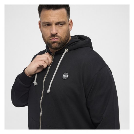 North Latitude Cardigan Hoodie Black - Суичъри & cуичъри с качулка - мъжки суичъри големи размери