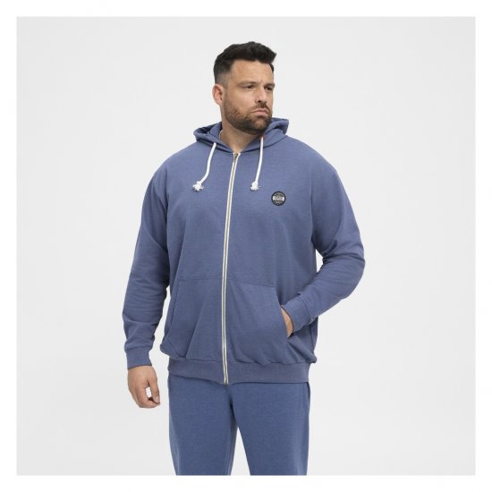 North Latitude Cardigan Hoodie Blue - Суичъри & cуичъри с качулка - мъжки суичъри големи размери