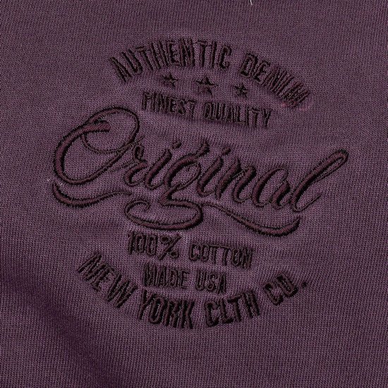 Kam Jeans 7082 Garment DYE with Zipper Hoodie Purple - Суичъри & cуичъри с качулка - мъжки суичъри големи размери
