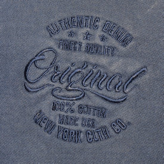 Kam Jeans 7082 Garment DYE with Zipper Hoodie Vintage Indigo - Суичъри & cуичъри с качулка - мъжки суичъри големи размери