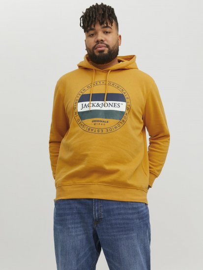 Jack & Jones Codyy Hoodie Yellow - Суичъри & cуичъри с качулка - мъжки суичъри големи размери
