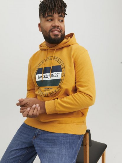 Jack & Jones Codyy Hoodie Yellow - Суичъри & cуичъри с качулка - мъжки суичъри големи размери