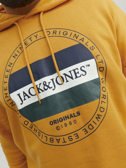 Jack & Jones Codyy Hoodie Yellow - Суичъри & cуичъри с качулка - мъжки суичъри големи размери