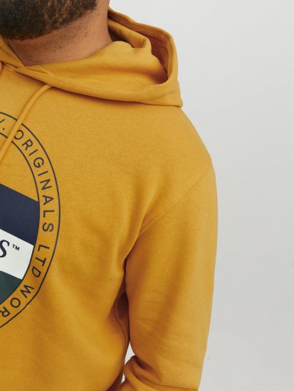 Jack & Jones Codyy Hoodie Yellow - Суичъри & cуичъри с качулка - мъжки суичъри големи размери