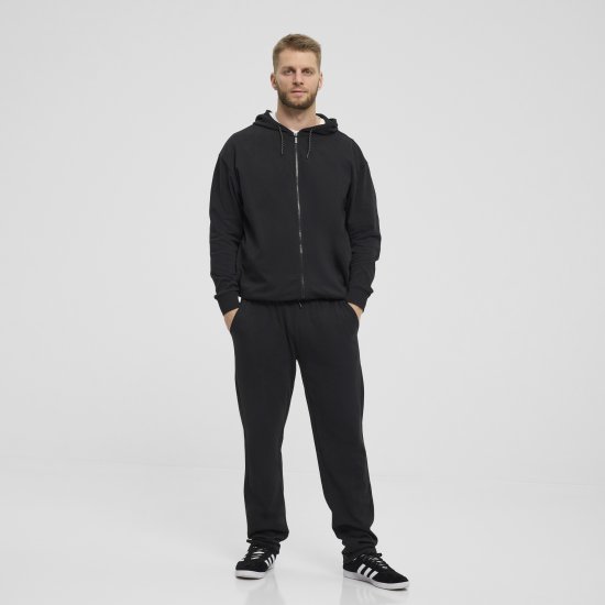 North Latitude Denim Hooded Full-Zip Sweatshirt Black TALL - TALL cуичъри - 