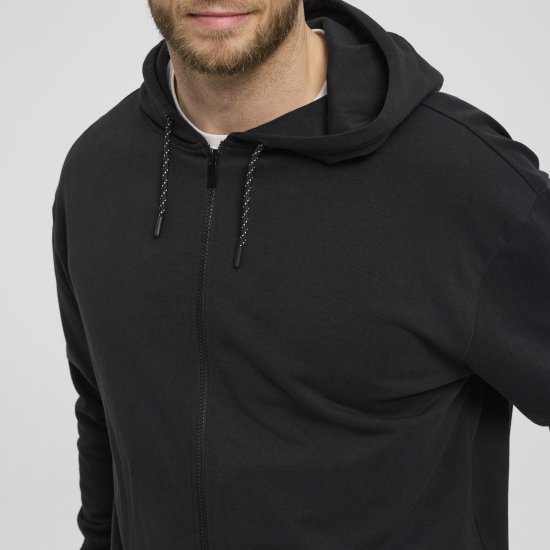 North Latitude Denim Hooded Full-Zip Sweatshirt Black TALL - TALL cуичъри - 