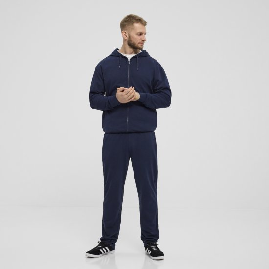 North Latitude Denim Hooded Full-Zip Sweatshirt Navy TALL - TALL cуичъри - 