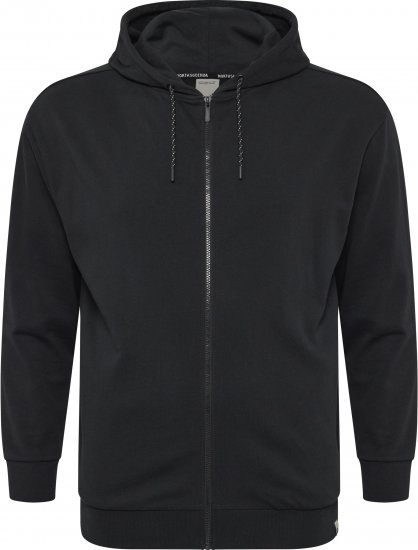 North Latitude Denim Hooded Full-Zip Sweatshirt Black TALL - TALL cуичъри - 