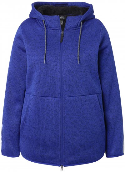 Ulla Popken Sweater Knit Fleece Hoodie Capri Blue - Суичъри & cуичъри с качулка - 