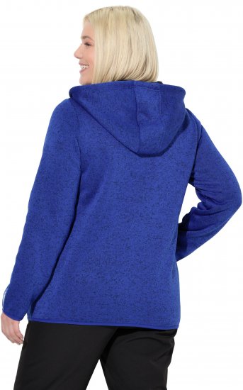 Ulla Popken Sweater Knit Fleece Hoodie Capri Blue - Суичъри & cуичъри с качулка - 