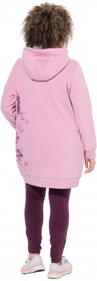 Ulla Popken Oversized Grass Graphic Hoodie Wildberry - Суичъри & cуичъри с качулка - 