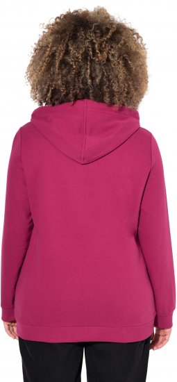 Ulla Popken Rock Sequined Hoodie Ruby - Суичъри & cуичъри с качулка - 