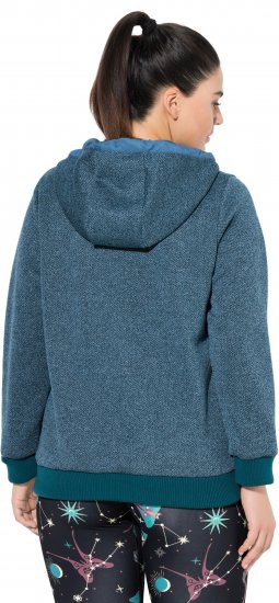 Ulla Popken Fleece-Lined Hoodie Dark Petrol - Суичъри & cуичъри с качулка - 