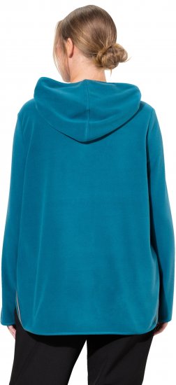 Ulla Popken Fleece Sweatshirt Hoodie Dark Petrol - Суичъри & cуичъри с качулка - 
