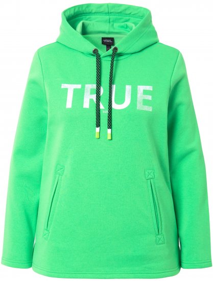 Ulla Popken TRUE Lettering Hoodie Mint Green - Суичъри & cуичъри с качулка - 