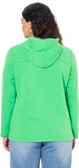 Ulla Popken TRUE Lettering Hoodie Mint Green - Суичъри & cуичъри с качулка - 