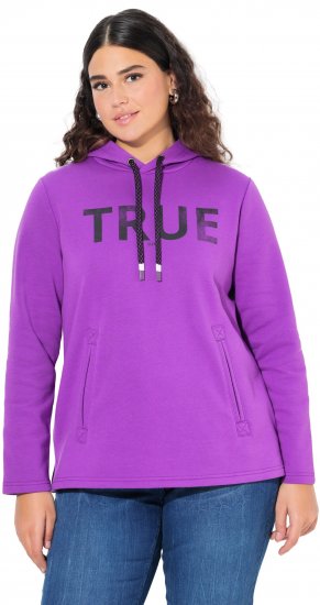 Ulla Popken TRUE Lettering Hoodie Neon Red - Суичъри & cуичъри с качулка - 
