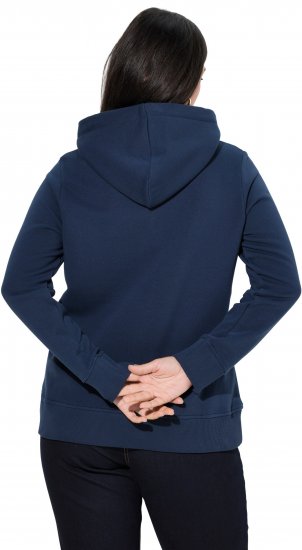 Ulla Popken Relaxed Fit Long Sleeve Hoodie Navy - Суичъри & cуичъри с качулка - 