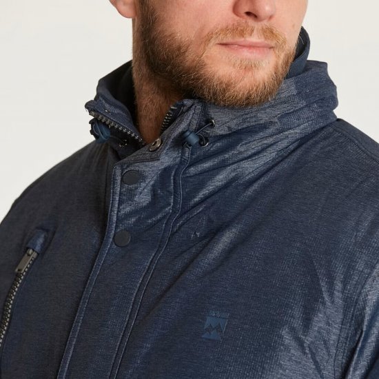 North Latitude 23134 Padded Jacket Waterproof 3K Navy - Якета - мъжки якета големи размери