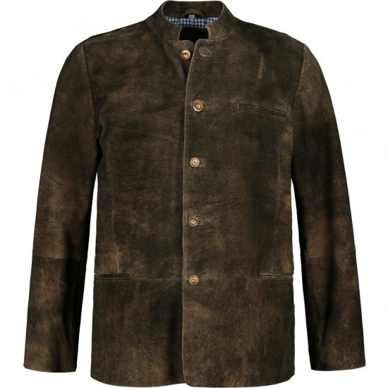 JP1880 Jacket Goat Suede Traditional Mahogany Brown - Trachten & Oktoberfest - Октоберфест облекло в големи размери (Trachten)