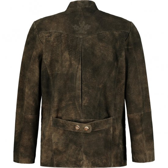 JP1880 Jacket Goat Suede Traditional Mahogany Brown - Trachten & Oktoberfest - Октоберфест облекло в големи размери (Trachten)