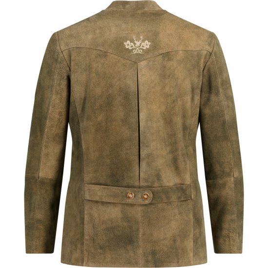 JP1880 Traditional Jacket Janker Goat Suede Brown - Празнично облекло - Празнично облекло – За да празнувате стилно и удобно