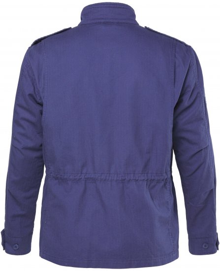 JP1880 Field Jacket with Badges Vintage Look Light Azure Blue - Якета - мъжки якета големи размери