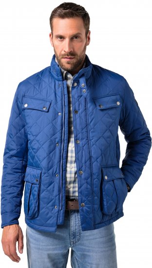 JP1880 Quilted with Multiple Pockets Jacket Dark Blue - Якета - мъжки якета големи размери