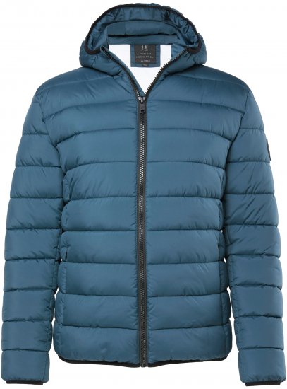 JP1880 Quilted Hooded Jacket Deep Blue - Якета - мъжки якета големи размери